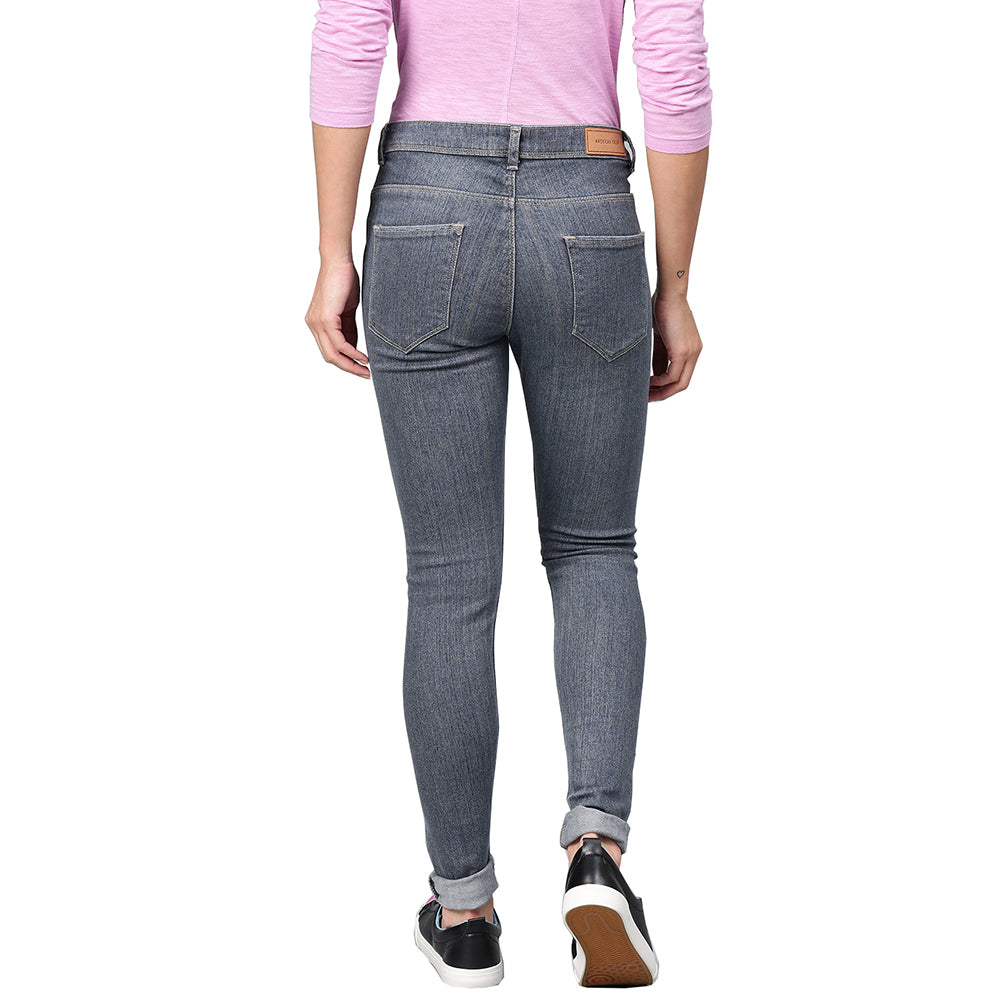 Women's Jeans - Grey Blue