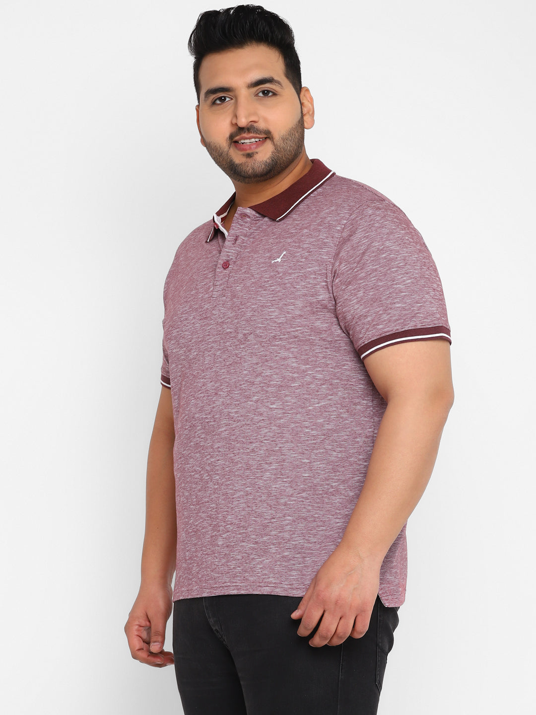 Polo Half Sleeves T-Shirt for Men - Maroon