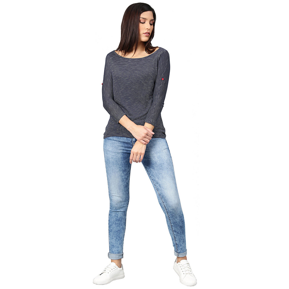 Womens boat Neck Top - (Clearance - No Exchange No Return)
