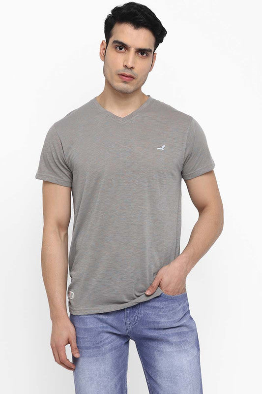 Men's V Neck Half Sleeves T-Shirt - (Clearance No Exchange No Return)
