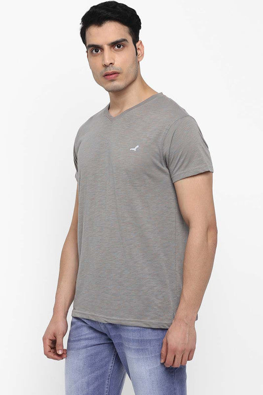 Men's V Neck Half Sleeves T-Shirt - (Clearance No Exchange No Return)