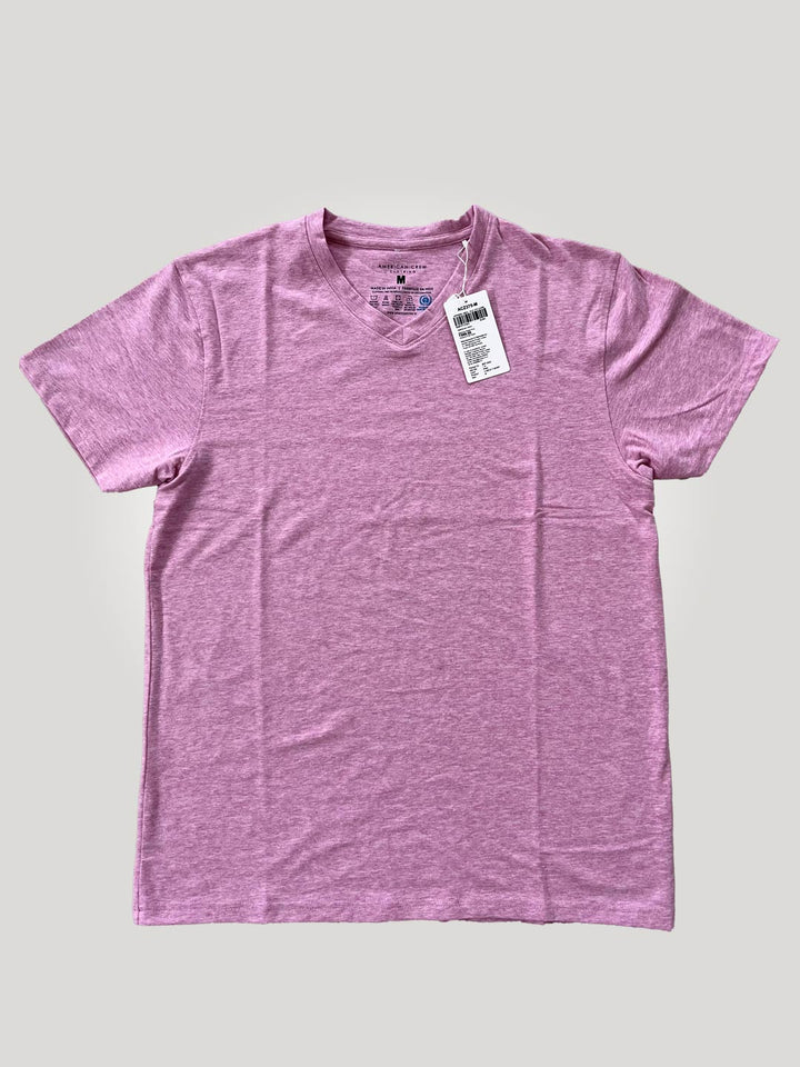 V Neck T-Shirt for Men - Pink (Clearance - No Exchange No Return)