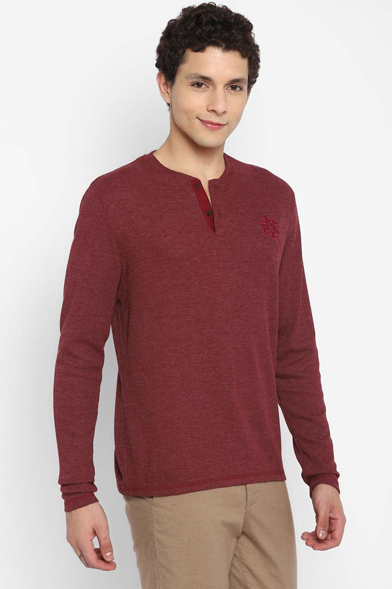 Henley Full Sleeves T-Shirt for Men (NO EXCHANGE NO RETURN CLEARANCE)