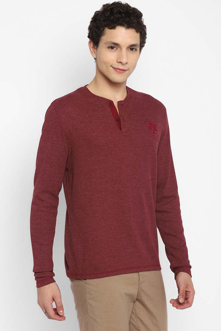 Henley Full Sleeves T-Shirt for Men (NO EXCHANGE NO RETURN CLEARANCE)