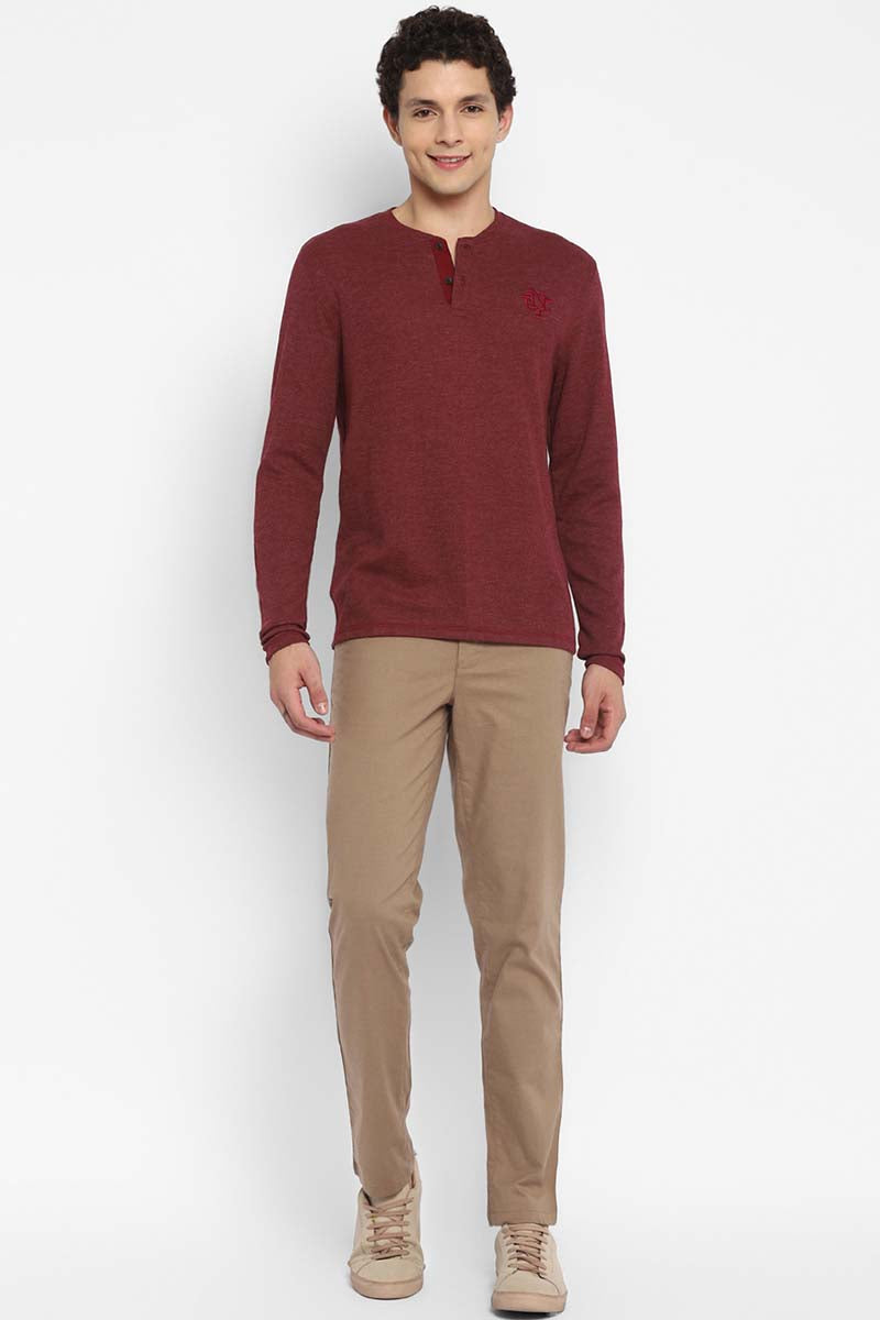 Henley Full Sleeves T-Shirt for Men (NO EXCHANGE NO RETURN CLEARANCE)