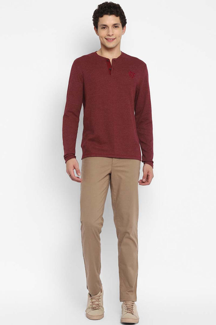 Henley Full Sleeves T-Shirt for Men (NO EXCHANGE NO RETURN CLEARANCE)