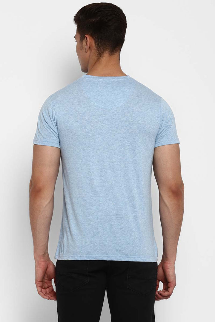 100% Cotton V-Neck Half Sleeves T-Shirt Combo Pack of 3 for Men - Navy, Sky Blue & Charcoal