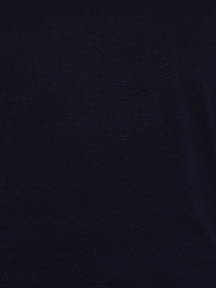100% Cotton V Neck T-Shirt for Men - Dark Navy (NO EXCHANGE NO RETURN)