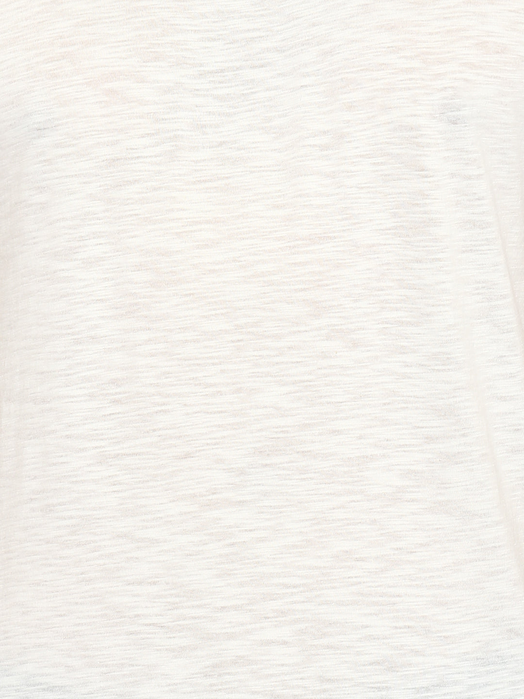 100% Cotton V Neck T-Shirt for Men - Off White (NO EXCHANGE NO RETURN)
