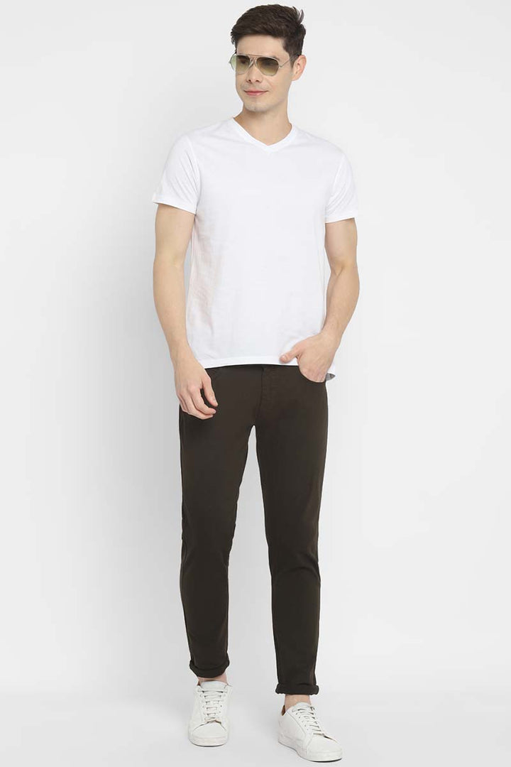 V-Neck Half Sleeves T-Shirt Combo Pack of 3 for Men - White, Black & Teal