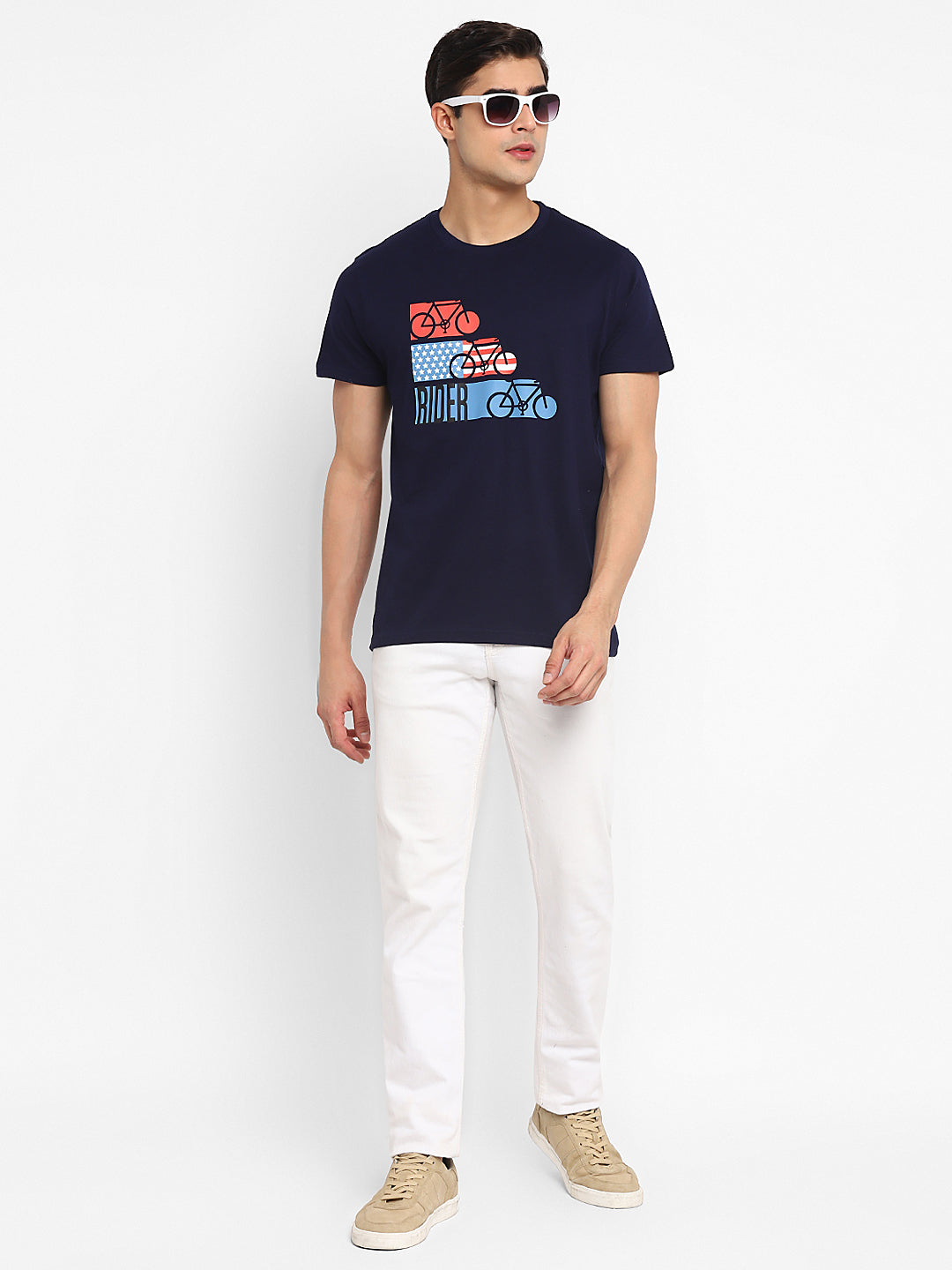 100% Cotton Printed Round Neck T-Shirt (CLEARANCE NO EXCHANGE NO RETURN)