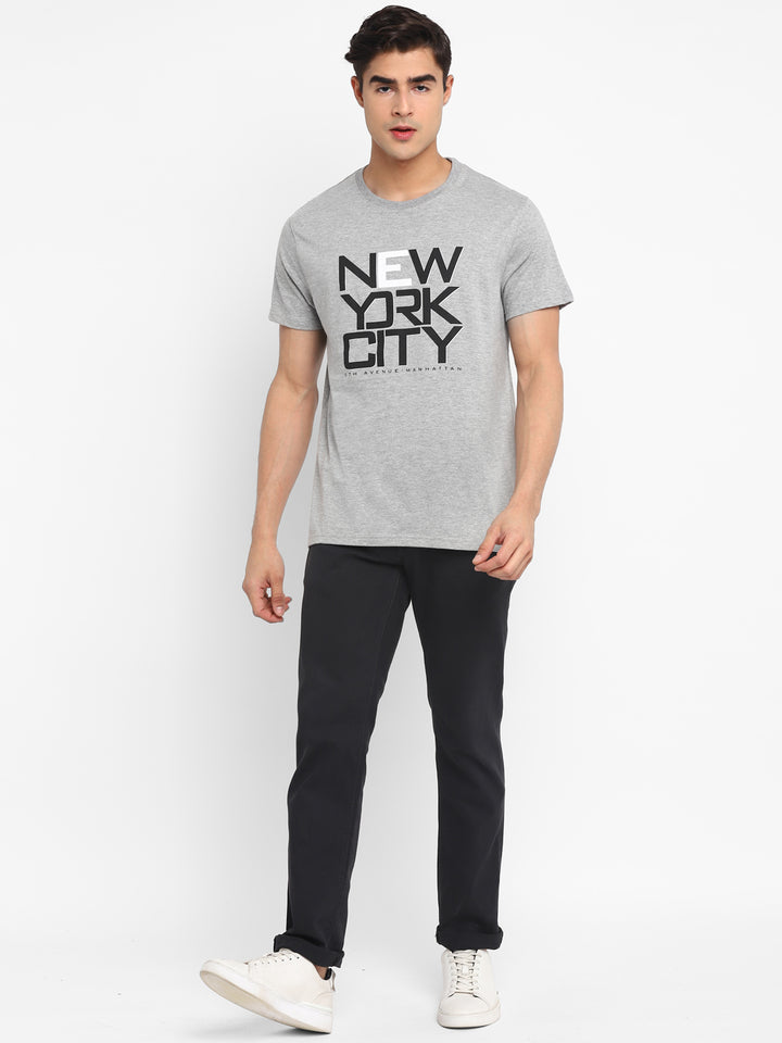Printed Round Neck T-Shirt (CLEARANCE NO EXCHANGE NO RETURN)