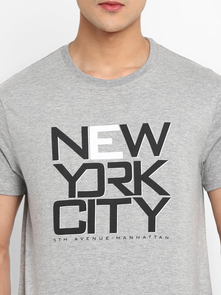 Printed Round Neck T-Shirt (CLEARANCE NO EXCHANGE NO RETURN)