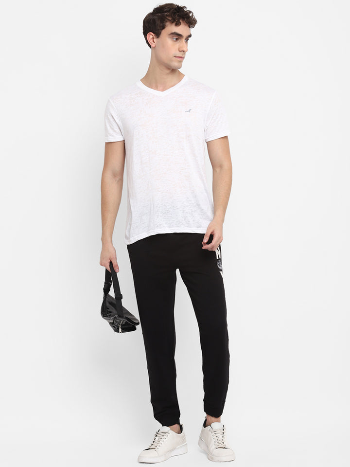 Men's V Neck Half Sleeves T-Shirt Burnt Out Ultra Light Weight Fabric (Clearance - No Exchange No Refund)