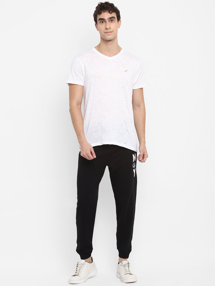 Men's V Neck Half Sleeves T-Shirt Burnt Out Ultra Light Weight Fabric (Clearance - No Exchange No Refund)