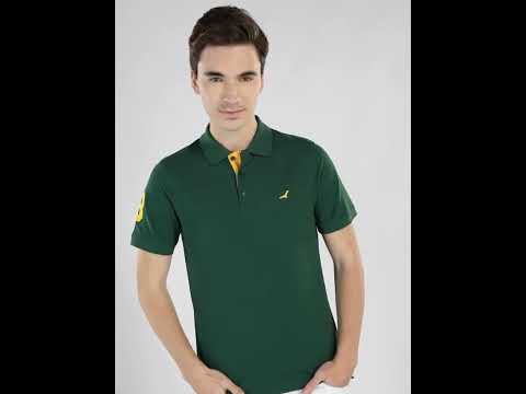 Men's Polo Collar T-Shirt - Green